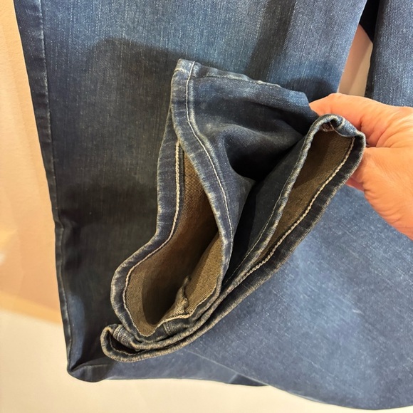 NYDJ Sz 14 High Rise Marylin Straight Dark Wash Jeans in Presley Collur NEW - Picture 6 of 14